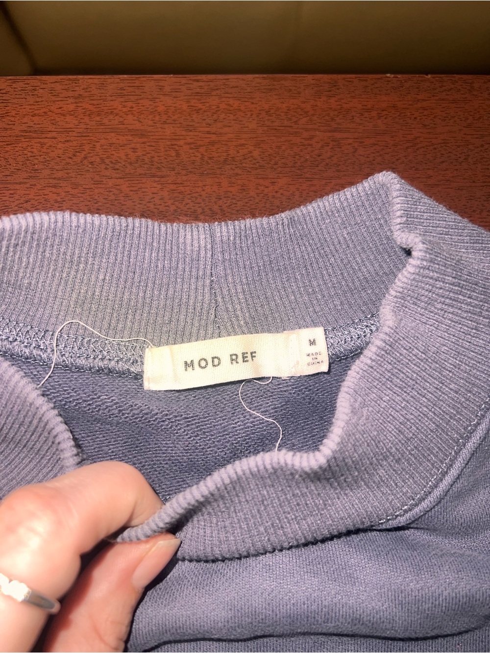 Mod Ref Men's Lavender/blue Crewneck Pullover - Picture 2 of 3